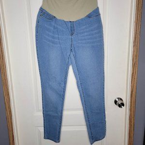 HyBrid & Company Super Comfy Stretch Women's 1X Skinny Maternity Jeans